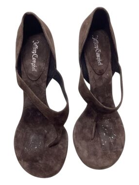 Jeffrey Campbell Rhian Suede‎ Thong High Heel Sandals Size 9.5